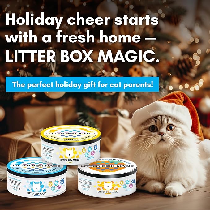 Cat Litter Deodorizer Jar (Orange Scent, 16 Oz, Pack of 2) - Cat Litter Odor Control Gel In A Jar - Cat Litter Box Pet Air Freshener - Litter Odor Eliminator to Freshen Air