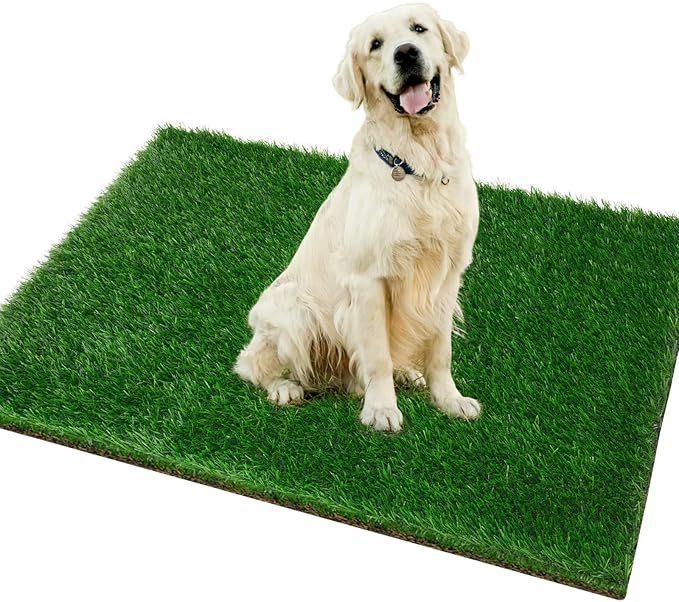 Grass Pad for Dogs 51.2 x 31.5 inches - Strong Absorbency Soft Artificial Grass for Pets Potty Training - Easy to Clean - for Dog Indoor Outdoor Use (1 Pack)