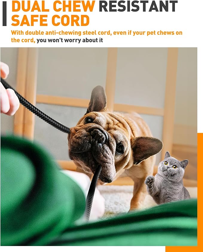 PETNF Pet Heating Pad Temperature Adjustment Dog Anti-bite Puppy with Timer Indoor Waterproof Pet Warming Electric Heated Bed Mat Dog