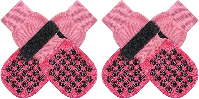 SCENEREAL Dog Socks to Prevent Licking Paws for Hardwood Floors Anti Slip, Dog Grippy Socks Shoes for Senior Small to Large Dogs, Dog Boots & Paw Protectors for Hot/Cold Scratching Pavement