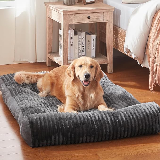Dog Beds for Small,Medium Dogs Breeds,Sofa Dog Bed with Pillow for Crate Kennel, Super Soft Pet Bed for Support Bolster, Comfortable Pet Couch Bed & Non-Slip Bottom