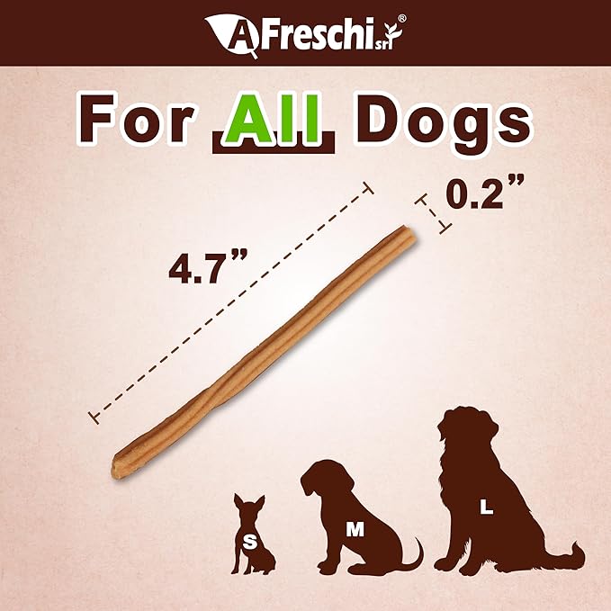 A Freschi srl Chicken Dog Treats, All Natural, Healthy & Easily Digestible, Grain-Free Puppy Chews, Low-Fat, Human Grade Training & Rewards Dog Snacks, Chicken Sticks, 24 oz Pack