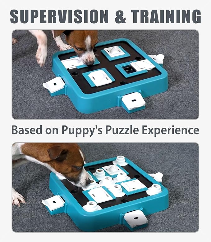 Dog Puzzle Toy, Food Treat Feeder, Mental Stimulation (Green)