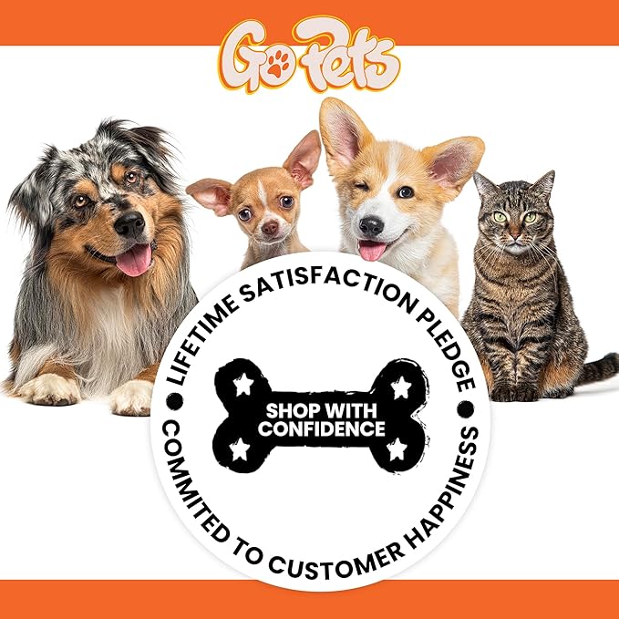 GoPets Dematting Comb for Dogs, Pet Grooming Rake, Double-Sided Dog Brush for Shedding, Deshedding Brush for Cats, Undercoat Mat Dematting Tool for Long Haired Cats, Cat Comb for Grooming Matting Hair