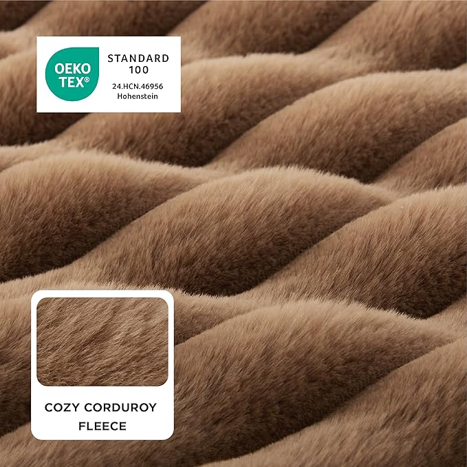 Bedsure Orthopedic Dog Bed for Small Dogs, Waterproof Memory Foam Small Pet Beds with Sides, Non-Slip Bottom and Egg-Crate Foam Medium Dog Couch Sofa with Washable Removable Corduroy Cover, Brown