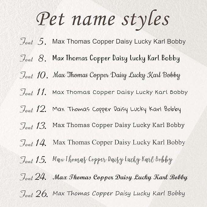 Anavia Bone Shape Slide On Silent Pet ID Tags, S/M/L/XL Gold Black Personalized Engraved Cat Dog Name Tags, Glossy Finish Stainless Steel Chew-Proof Quiet Dog Collar Tag