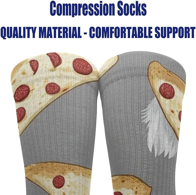 JZDACH Soft Moisture Wicking Socks for Men Women Outdoor Casual Decor Calf Dress Socks