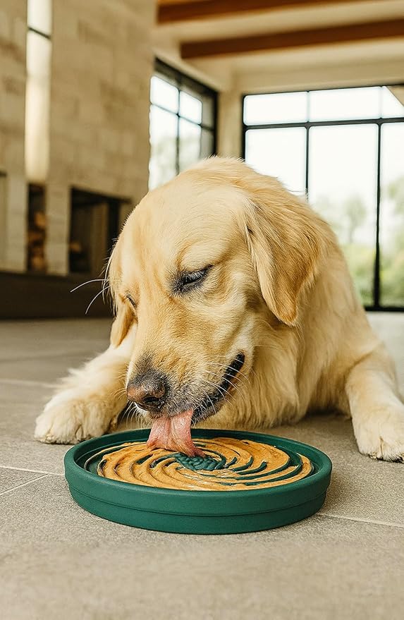 stillbond The Daily Bond 4-in-1 Dog Feeder – Slow Feeder Base with 3 Interchangeable Lick Mat Lids for Everyday Enrichment & Engagement– BPA-Free, Dishwasher-Safe Design
