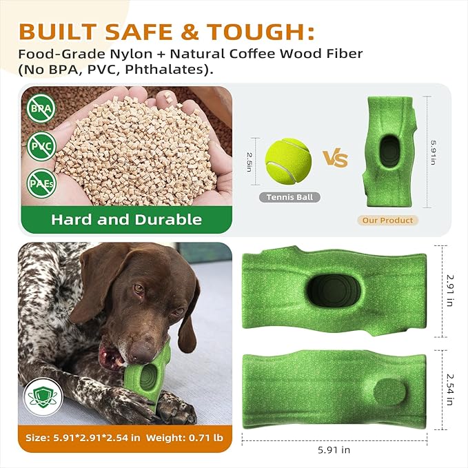 KADTC 3 in 1 - X-Large Size Durable Dog Fillable Toy,Peanut Butter Filler & Freeze Frozen Lick Treat Tray,Indestructible Tough Chew Toys for Aggressive Chewers Dogs,BPA-Free, Non-Stick & Easy to Clean