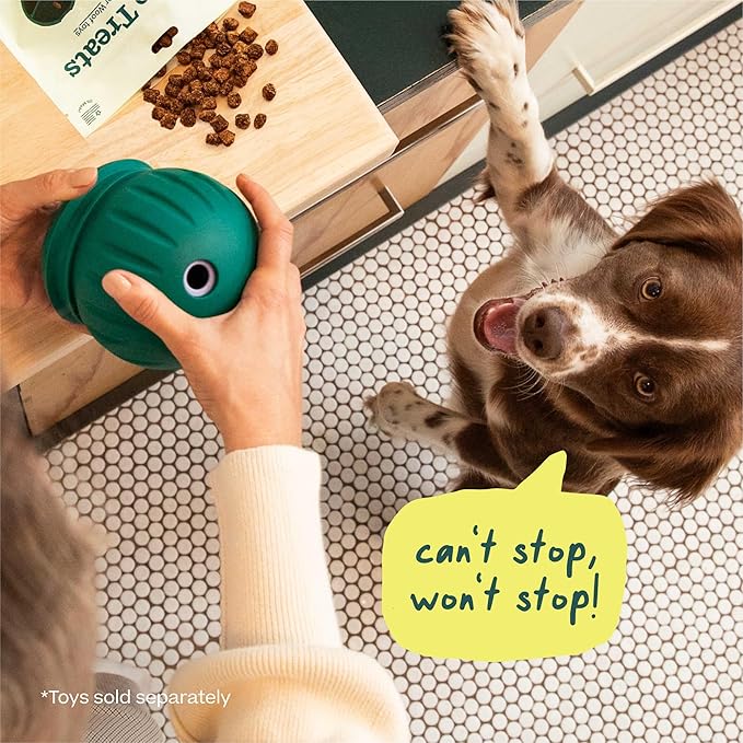 WOOF Air-Dried Puzzle Treats - Refill Treats Sized Puzzle Toys - The Perfect Dog and Puppy Training Treats - Made with Real Chicken - 5 oz