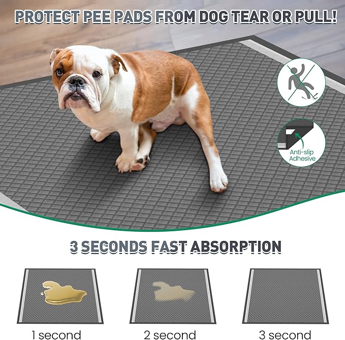 36"x36" Activated Charcoal Pee Pads for Dogs , 200 Count, Extra Large, Super Absorbent, Leakproof and Odor Resistant, Disposable Puppy Pads, Pet Training Pads, Potty Pads