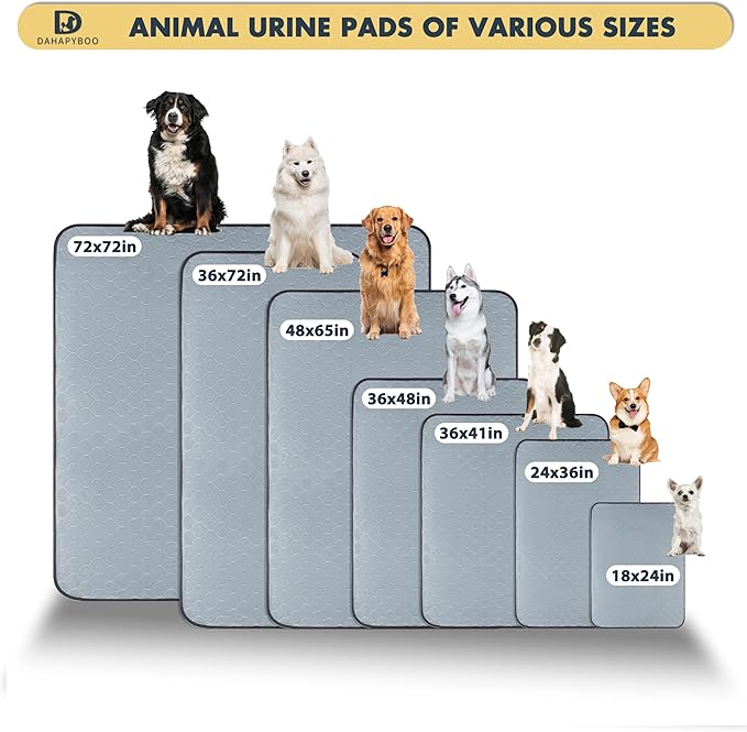 Washable Pee Pads for Dogs,2Pack Reusable Puppy Pads for Dogs,36x48 Non-Slip Waterproof Pet Training Pads for Crate, Playpen, Bed, Sofa,Whelping Box, Potty Training