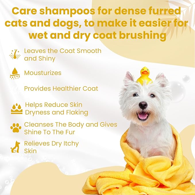Bio PetActive Dog Shampoo with Natural Honey Extract | Clean and Sensitive Anti-Shedding Pet Shampoo for Dogs Skin & Coat Health | Paraben Free Formula, pH Balanced | 13.53 Fl oz