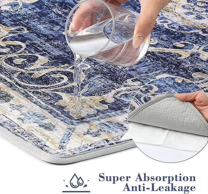 Washable Pee Pads for Dogs, 2 Pack Reusable Puppy Pads Absorbent Training Pads for Dogs Waterproof Dog Mat Non-Slip Whelping Pet Mat