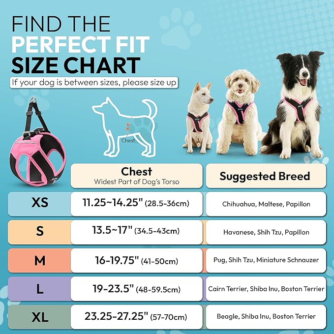 Gooby Escape Free Easy Fit X Step in Dog Harness - Flamingo Pink, Large