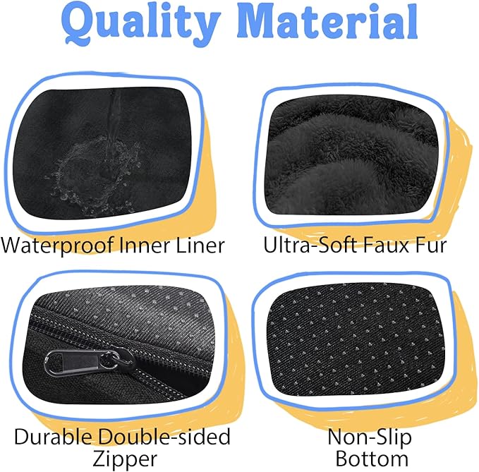 Dog Bed for Medium Large Size Dogs - Memory Foam Soft Pet Couch Sofa with Removable Cover Waterproof Bolster