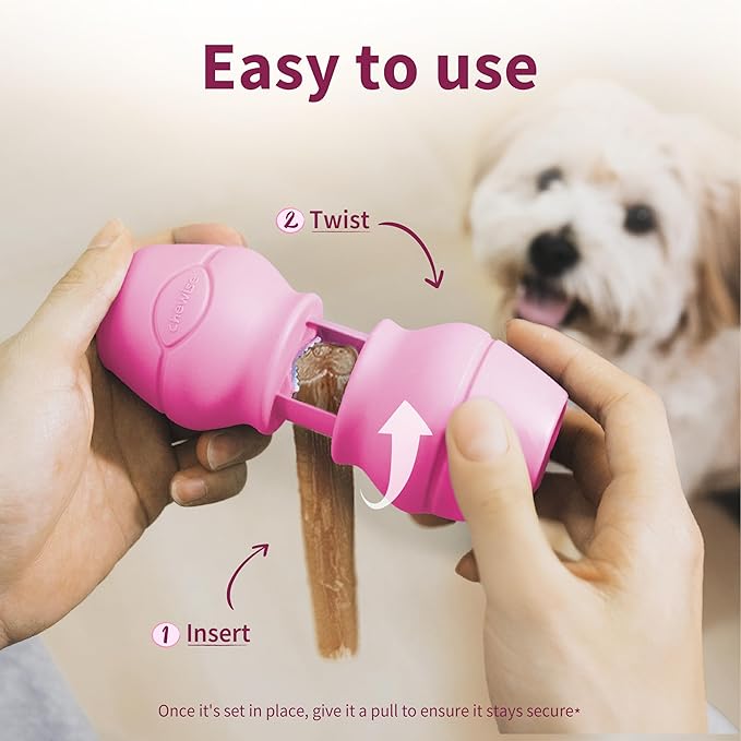 PetClan Chewise Bully Stick Holder, Improved Bully Sticks Holder, Ultimate Secure Heavy Duty, BPA-Free Safety Device to Prevent Choking, Fits Various Bully Sticks and Dog Sizes