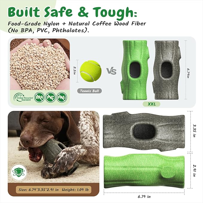 2 PCS KADTC XXL 3-in-1 Durable Dog Enrichment Toy - Long-Lasting Fillable & Frozen Lick Toy - No-Transfer Freeze & Play -Mess-Free - Ultimate Boredom Buster & Tough Chew Toys for Large Dogs