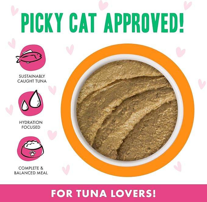 Weruva B.F.F. Play - Best Feline Friend Paté Lovers, Aw Yeah!, Tuna & Salmon Oh Snap! with Tuna & Salmon, 2.8oz Can (Pack of 12)