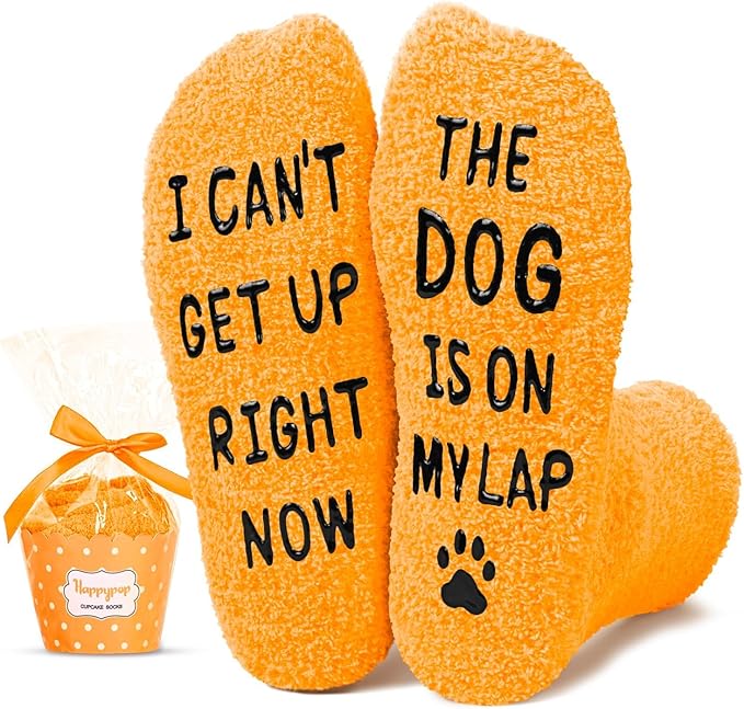 HAPPYPOP Dog Socks for Mom Dad - Dog Lovers Gifts for Women Men, Pet Lover Christmas Gifts