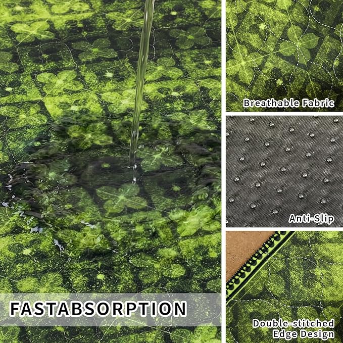 Dog Pee Pads Training Pads Upgrade Triple Thickness All-Purpose Super Absorbent & Leak-Proof, Quick Dry and Leak-Proof and Odor Control (Green/Multi, 24" x36"x2PCS)
