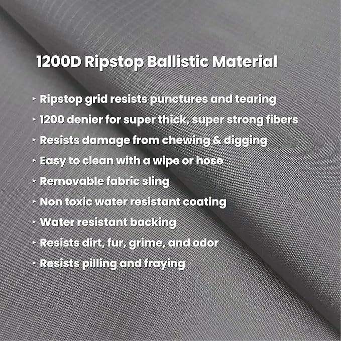 K9 Ballistics Chew Proof Armored Crate Bed 29 x 18 for Small Dogs - Virtually Indestructible Pad, Preassembled, Withstands Aggressive Chewers - Fits 30” Wire Crates, Sandstone