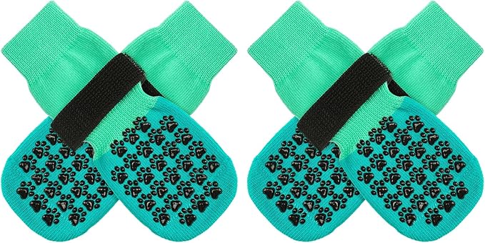 SCENEREAL Dog Socks to Prevent Licking Paws for Hardwood Floors Anti Slip, Dog Grippy Socks Shoes for Senior Small to Large Dogs, Dog Boots & Paw Protectors for Hot/Cold Scratching Pavement