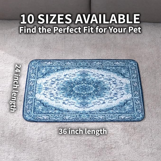 Dog Pee Pads Training Pads Upgrade Triple Thickness All-Purpose Super Absorbent & Leak-Proof, Quick Dry and Leak-Proof and Odor Control (Blue/Multi, 24" x36"x2PCS)