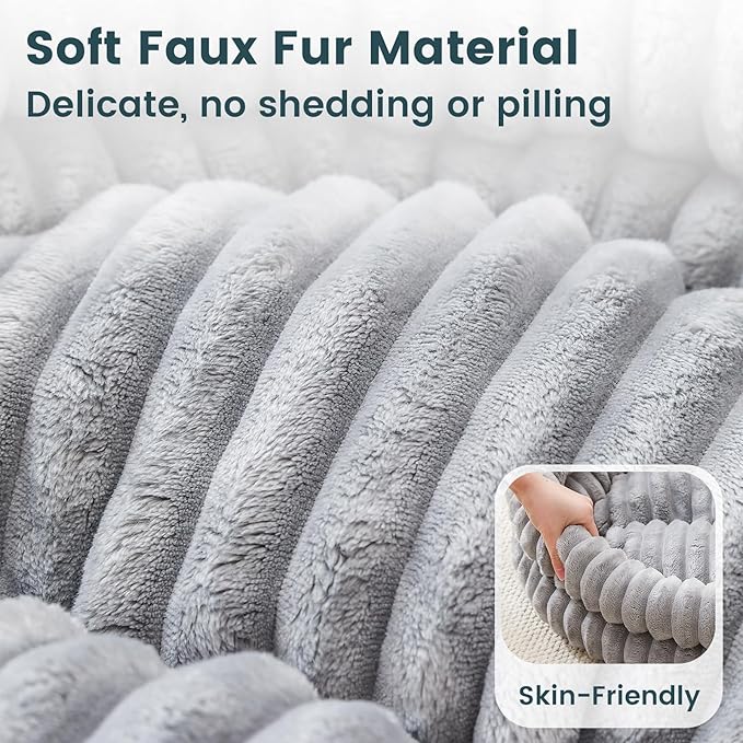 Dog Bed Medium Size Dog, Machine Washable Orthopedic Donut Cat Beds for Indoor Cats, Fluffy Round Pet Bed with Anti-Slip Bottom for Puppy and Kitten, Gray, 28"x28"x5"
