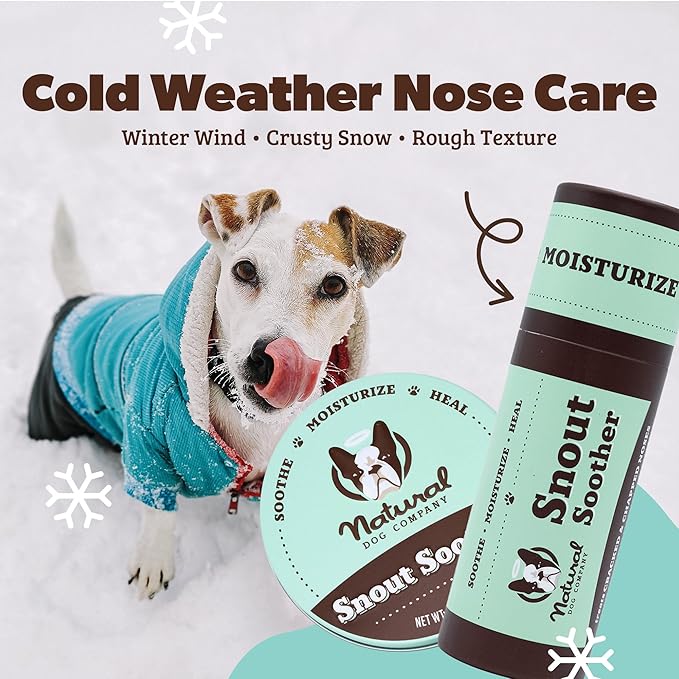 Natural Dog Company Snout Soother Travel Stick 4-Pack – 0.15 oz Chapstick-Size Sticks – Organic, Plant-Based, Lick-Safe Balm for Dry, Cracked, Crusty Noses – Value Bundle, Made in USA