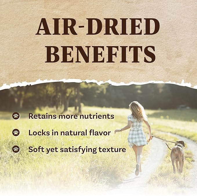 A Freschi srl Air-Dried Puppy & Adult Dog Food - Real Chicken & Salmon Recipe | Grain-Free | High-Protein for Toy, Small & Large Breeds | Ideal for Picky Eaters, 2.2 lb Bag
