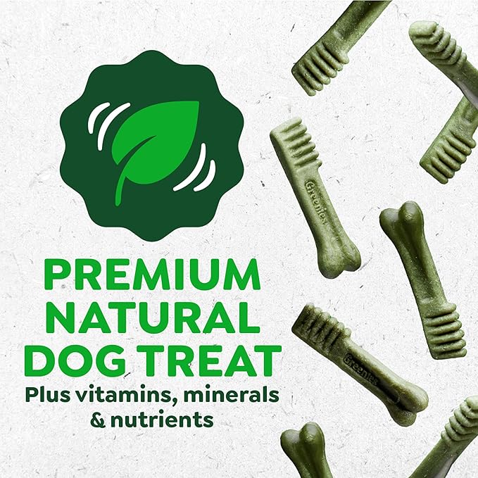 Greenies Veterinarian-Recommended Adult Natural Dental Dog Treats Teenie Size, Sweet Potato Flavor, 36 oz. Pack, 130 Count