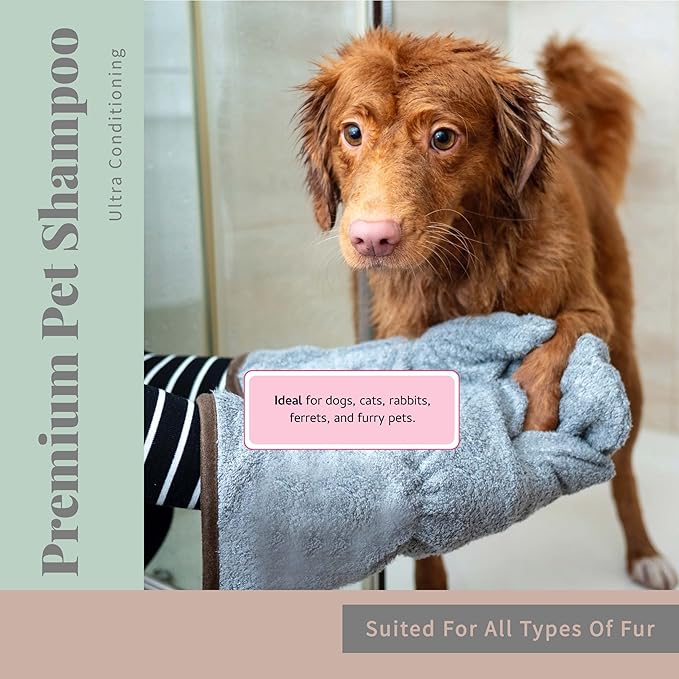 Begley's No Rinse Waterless Pet Shampoo, Bathless Cleaning, Deodorizing, and Odor Removal for a Shiny, Fresh Smelling Coat - Effective for Dogs, Puppies, and Cats - Refill, Fresh Lavender