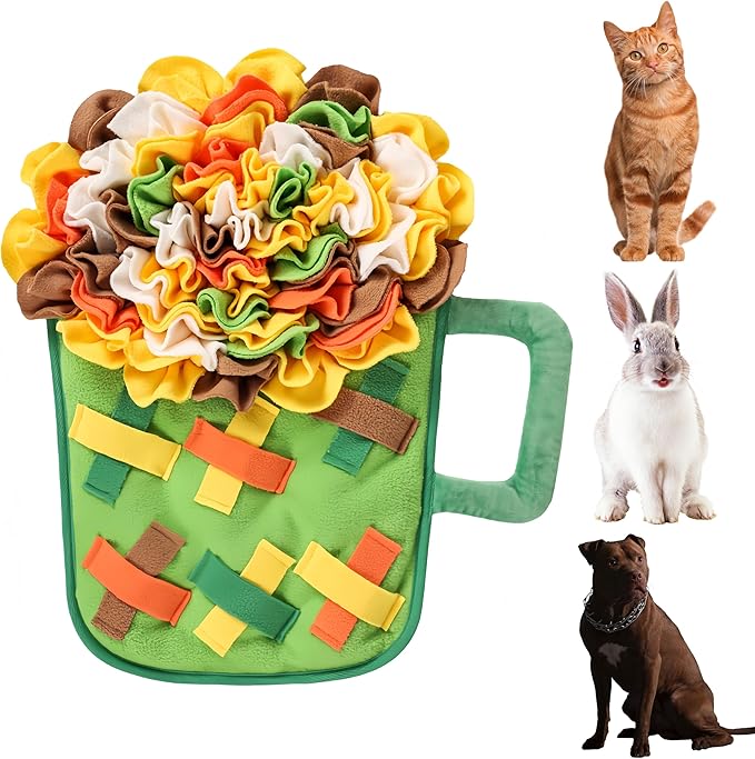 Snuffle Mat for Dogs, Snuffle Mat For Dogs Large/Medium/Small Breeds, Mental Stimulation Sniff Mat , 20.47“x18.11" Non-Slip/Portable/Durable Enrichment Toys For Dog, Interactive Feed Game for Boredom