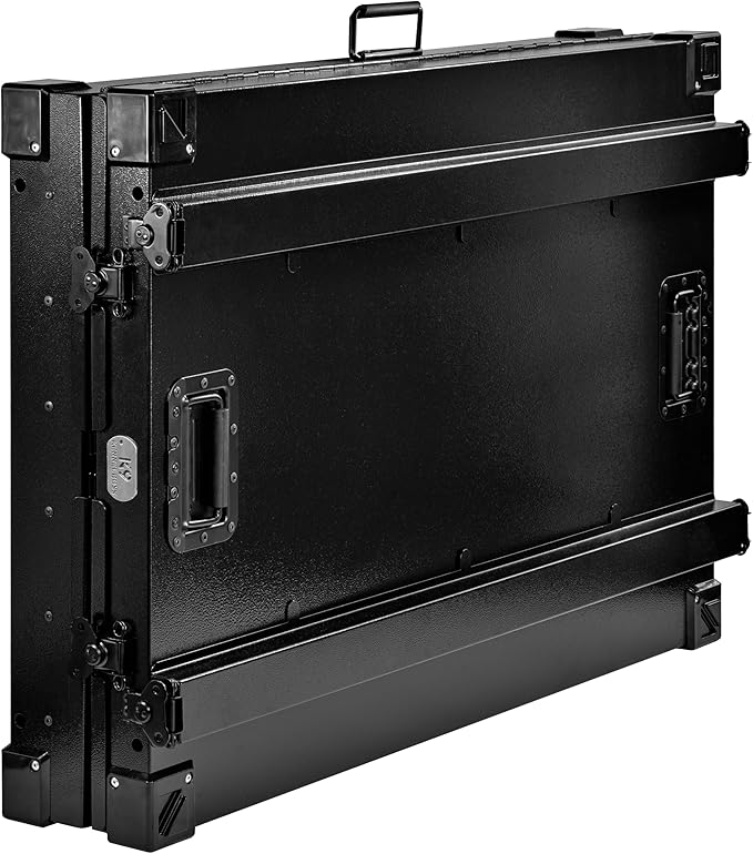 K9 Kennel Boss - Heavy Duty Fully Collapsible Powder-Coated Aluminum Dog Crate - Large (Black)