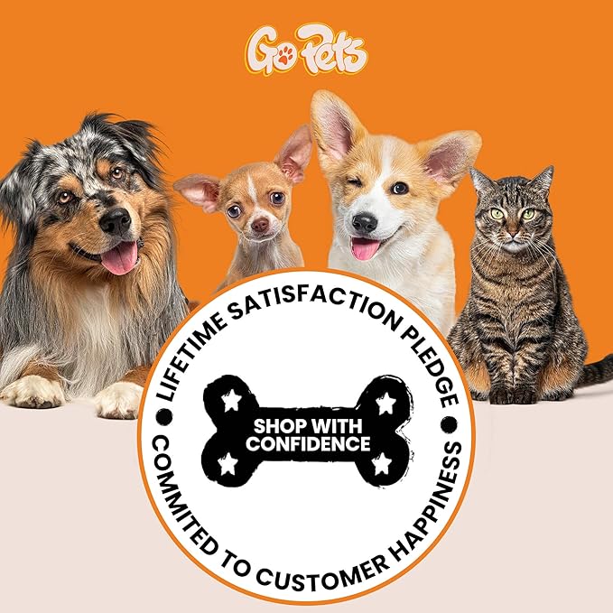 GoPets Small Pin Slicker Brush, Easy-Groom Pin Comb for Tangles & Shedding, Rounded Safety Tips, Dematting Brush for Short & Long Hair Cats, Dogs & Furry Pets, Ideal for Sensitive, Hard-to-Reach Areas