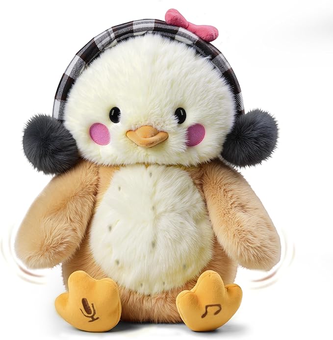 TUMAMA Dancing Talking Chicken Toy, Hug Me Kiss Me Electronic Pet Soft Plush Chick Toy, Singing, Recording, Repeating, Baby Toddler Interactive Toys for Boys Girls Gifts