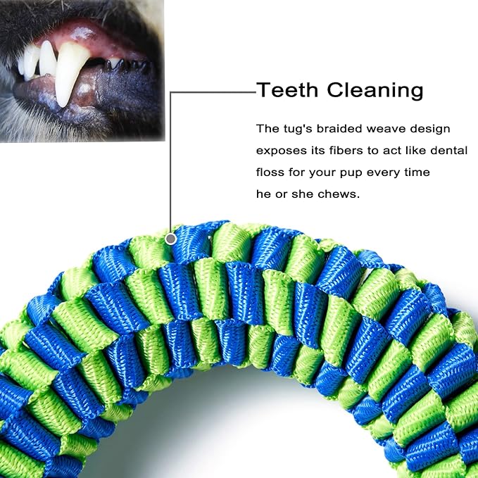 Lervont Dog Toys for Aggressive Chewers, Tug of War Dog Toy, Dog Teeth Cleaning Toy, Dog Rope Toys for Medium and Large Dogs