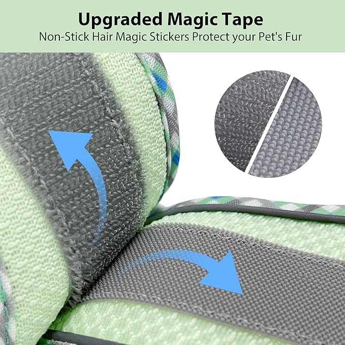 AIITLE Tiny Dog Harness - Lightweight Mesh Step-in Vest for Puppy, Reflective & Escape-Proof Design with High-Stick Magic Tape - Indoor/Outdoor Use for Chihuahua, Maltese, Shih Tzu(Sage, XXXS)