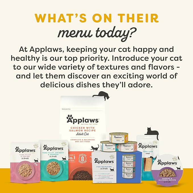 Applaws Natural Cat Treats, Grain-Free, High Protein, Limited Ingredients, No Artificial Additives or Fillers, Healthy & Nutritious Snack for Cats, Crunchy Chicken Treats (12 x 2.0oz Bags)