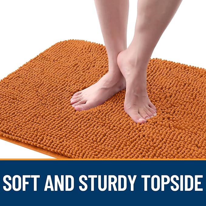 OLANLY Dog Door Mat for Muddy Paws 36x24, Absorbs Moisture and Dirt, Absorbent Non-Slip Washable Doormat, Quick Dry Chenille Mud Mat for Dogs, Entry Indoor Entryway Carpet for Inside Floor, Clay