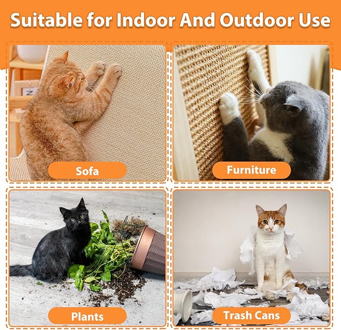 Cat Deterrent Spray, Spray 100% Natural Cat Spray Deterrent, Effectively Guides Training, Prevent Cat Scratching and Urine Marking Training Aid, Cat Deterrent for Indoor & Outdoor (Blue)