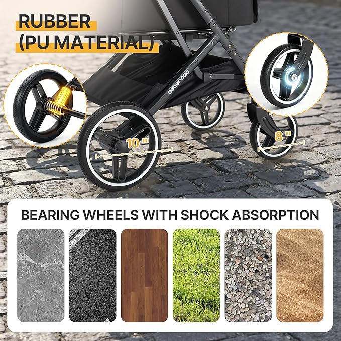 X3 2 in 1 Pet Stroller for Medium or Two Small Dogs & Cats 4 Wheels Lightweight Foldable Carrier Dog Stroller with Waterproof Weather Cover Cup Holder,Storage Basket(Black)