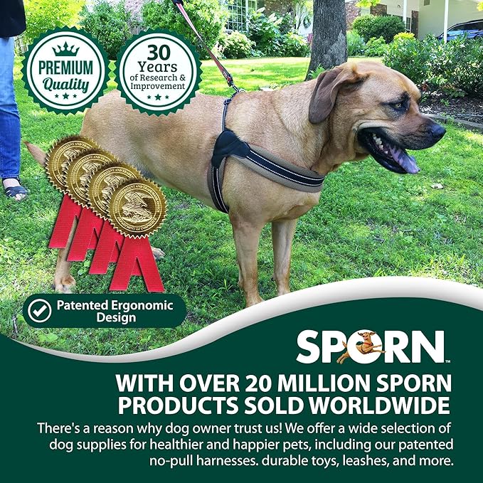 Sporn Easy-Fit Mesh Dog Harness Medium Sized Dog, Turquoise Soft Fabric Nylon No Choke Dog Harness Size Dog, Breathable & Easy Dog Walking Harness, Provides to Medium Breeds