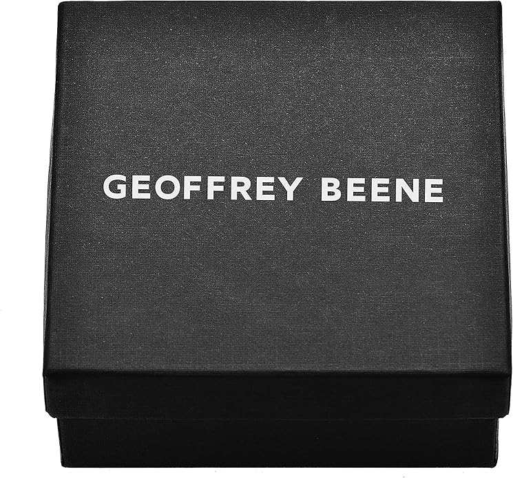 Geoffrey Beene Men's Stainless Steel Engraveable Dog Tag Pendant Necklace