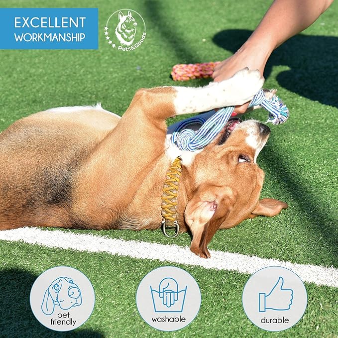 Pets&Goods Rope Chew Toys – 9-Pack Durable Cotton Tug & Teething Set for Puppies & Small Dogs – Washable Rope Toys for Chewing, Fetch & Play