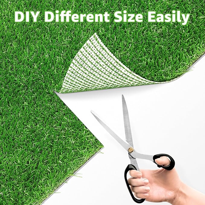 Dog Grass Pee Pads 51.2"x26" 1 Pack, Realistic Fake Grass for Dogs Indoor Outdoor Potty Training,Artificial Grass Pads for Dogs Potty- Reusable Grass Patch Mat with High Drainage & Easy to Clean