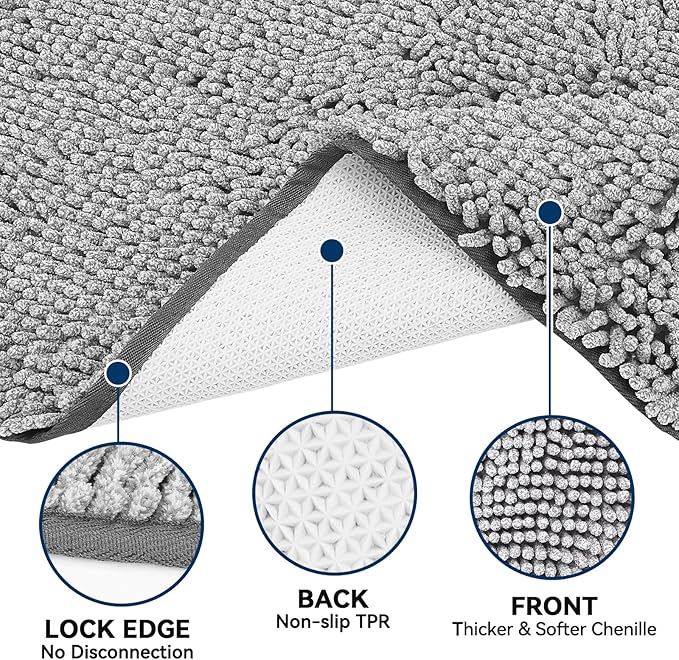 Bcoimo Super Absorbent Dog Door Mat, 48"*30" Anti Slip Mat for Muddy Paws, Pet Rugs for Dirty Paws Washable That Absorbs Moisture and Dirt, for Dog Cage and Pet Resting Carpet