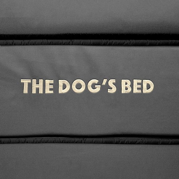 The Dog’s Bed Orthopedic Memory Foam Dog Bed, XL Grey & Black, Waterproof, Supportive Dog Bed with Replaceable Covers, Veterinary Approved